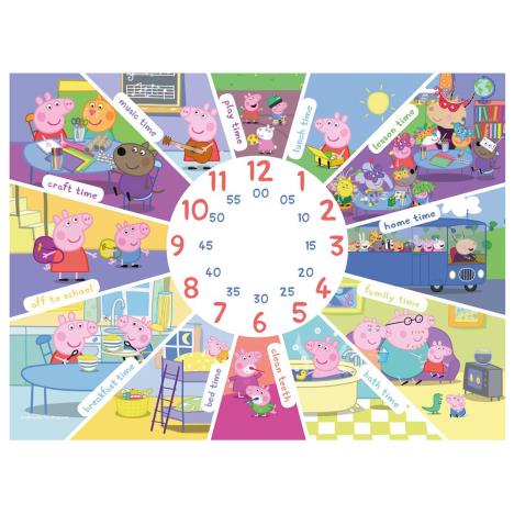Peppa Pig 60pc Tell The Time Clock Jigsaw Puzzle Extra Image 2